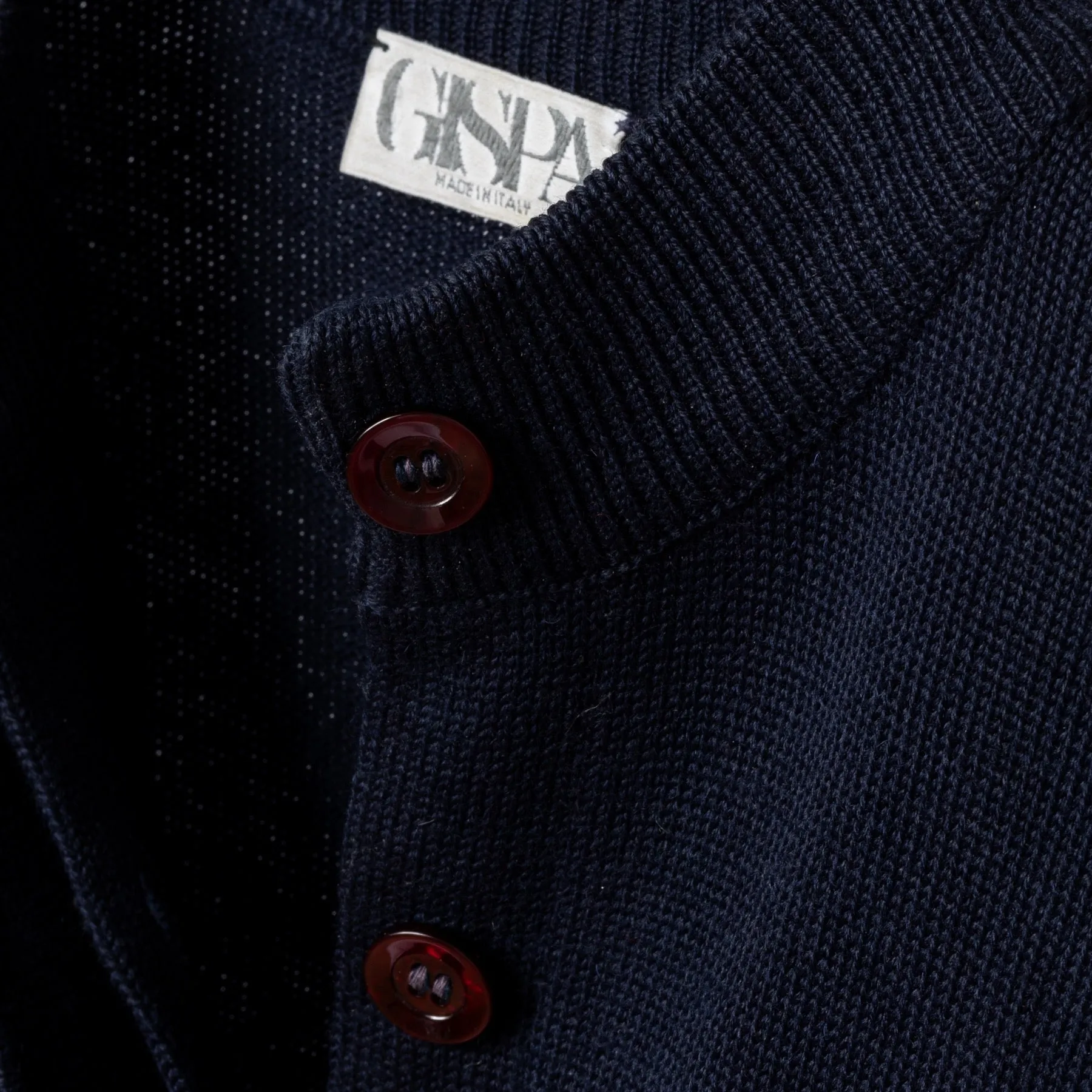 Single Knit Wool Blend Cuff Sleeve Cardigan