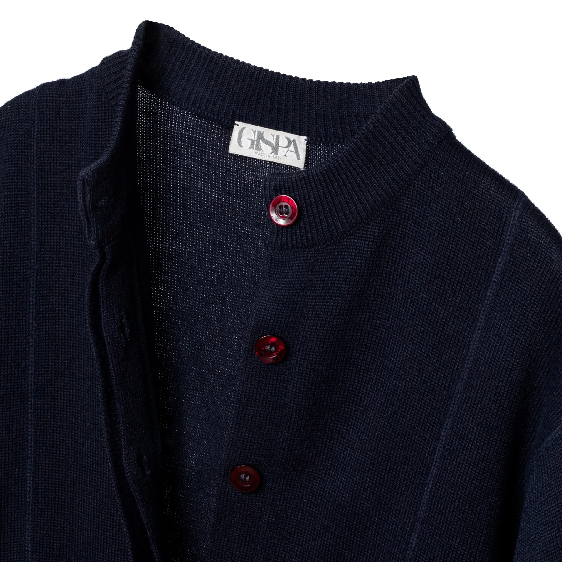 Single Knit Wool Blend Cuff Sleeve Cardigan