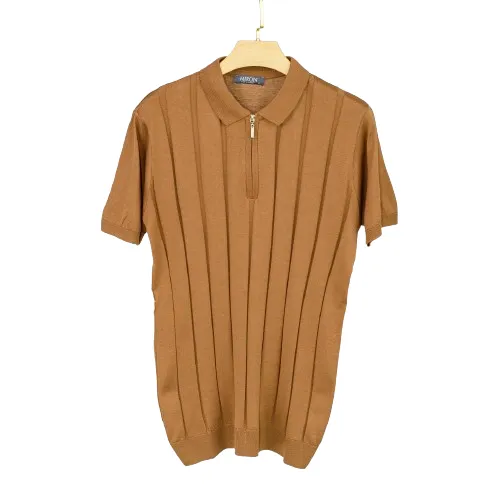 Solid Knit Polo Shirts