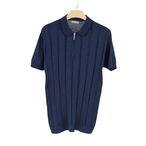 Solid Knit Polo Shirts