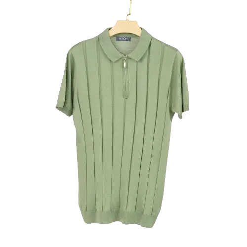 Solid Knit Polo Shirts