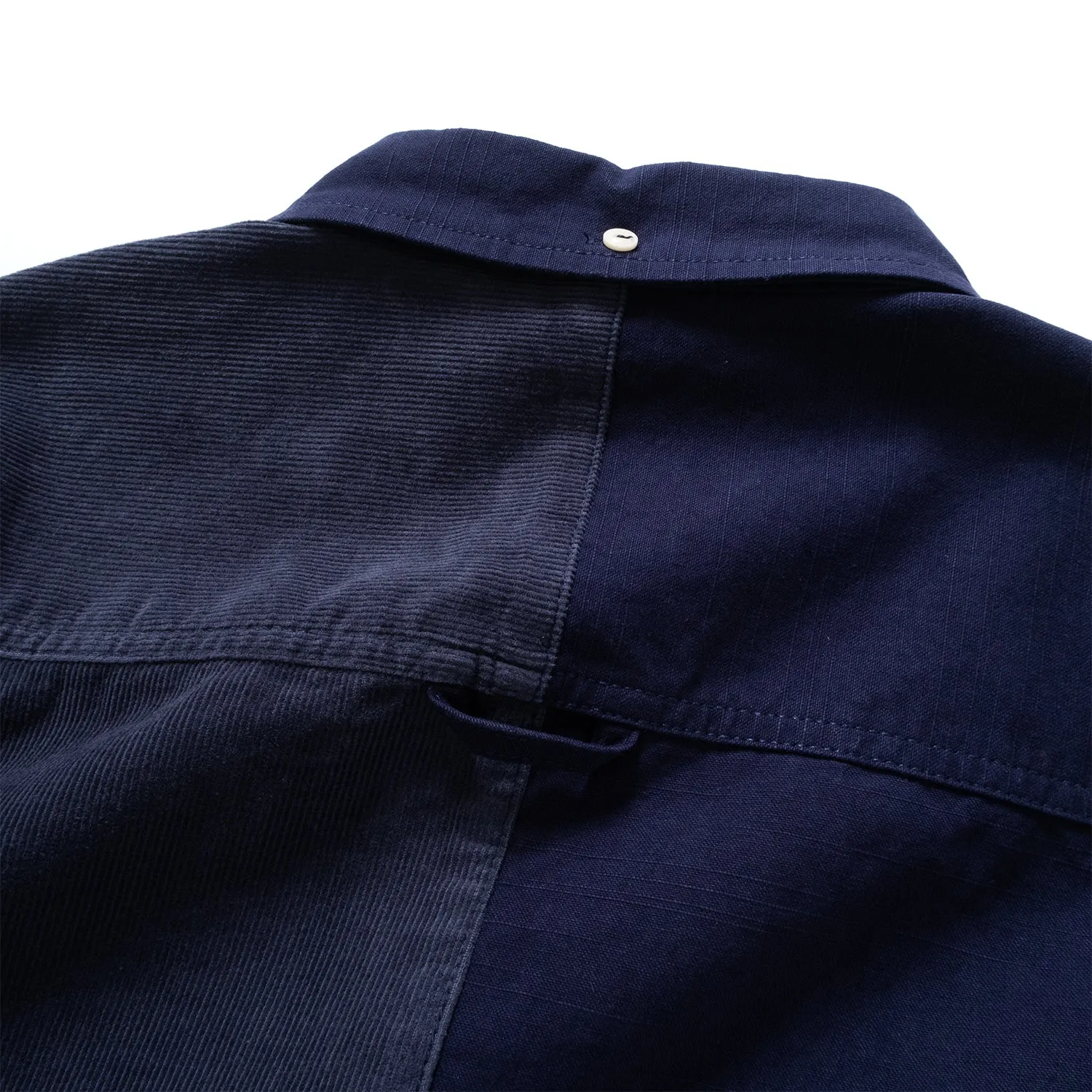 (ST415) Patchwork Work Shirt
