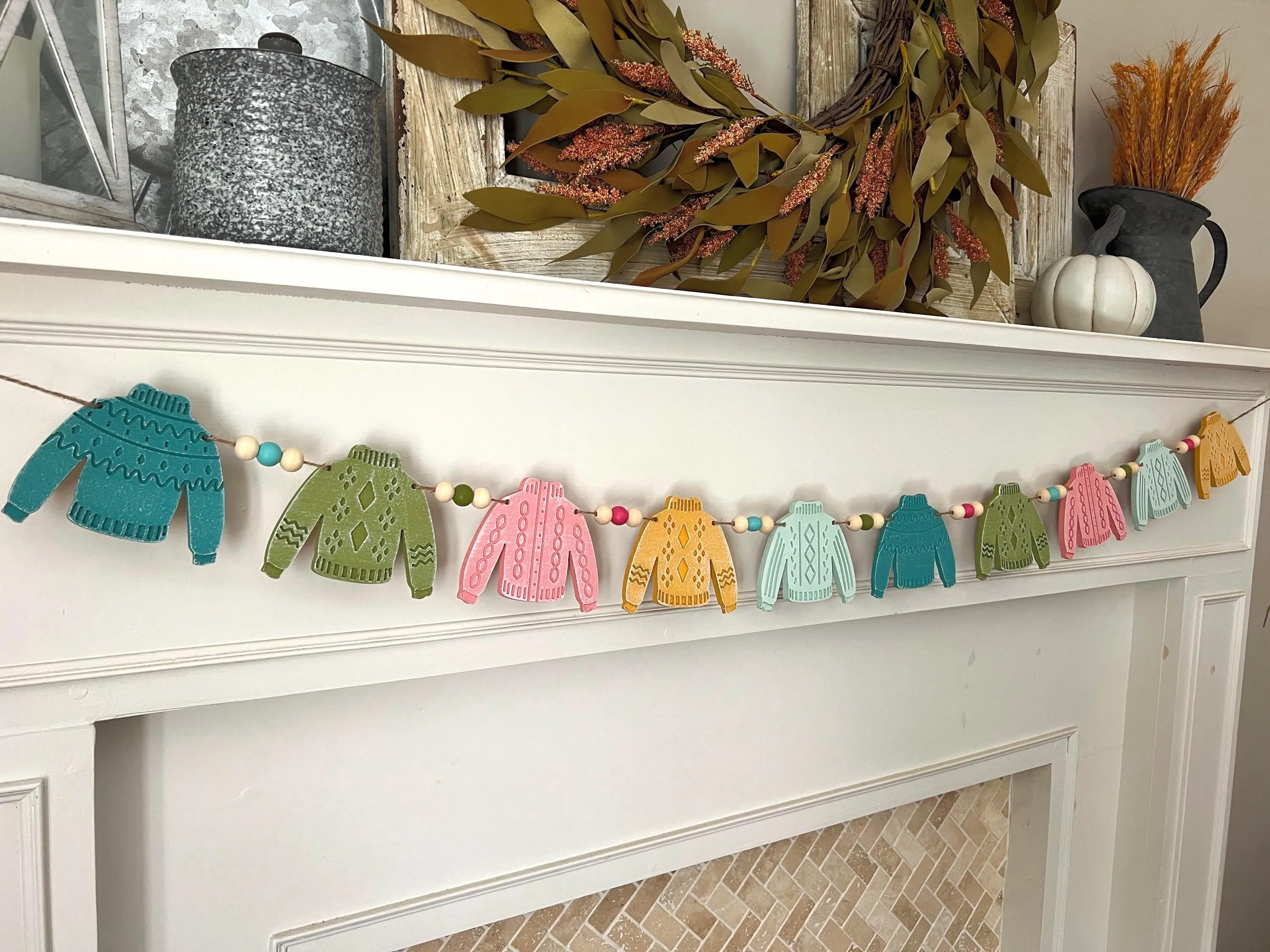 Sweater weather garland, fall vibes