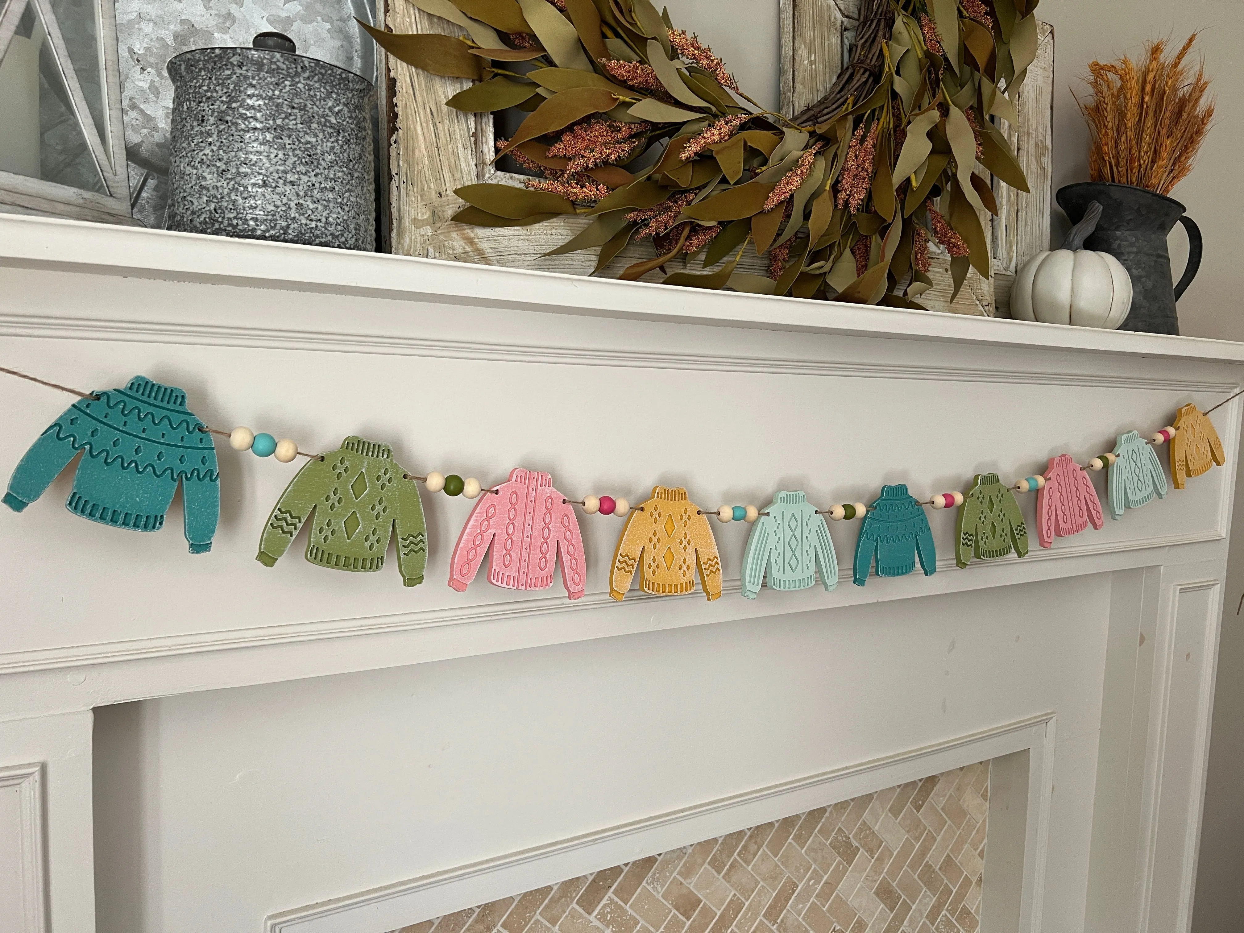 Sweater weather garland, fall vibes