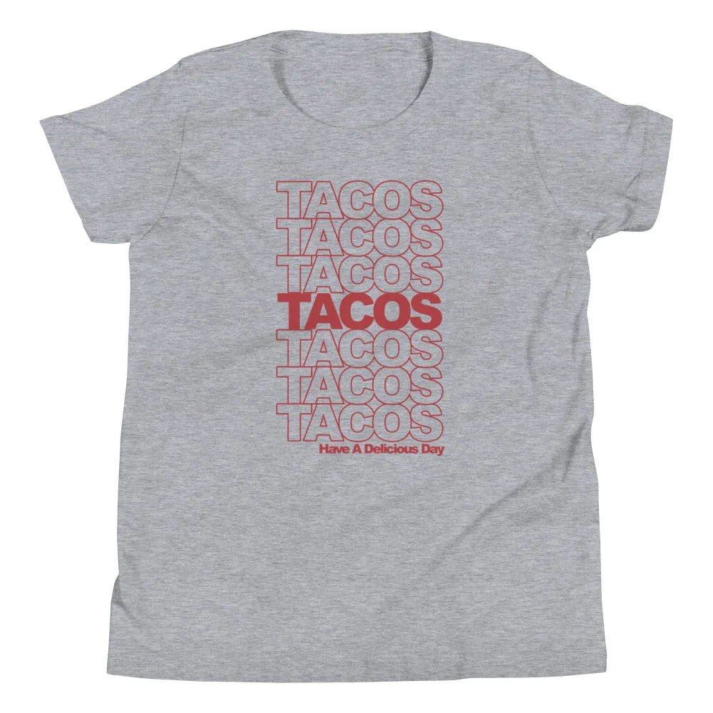 Tacos Tacos Tacos Kid's Youth Tee