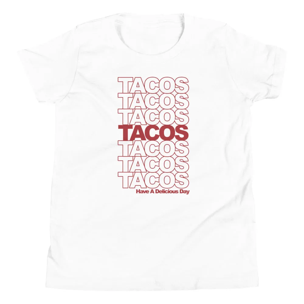 Tacos Tacos Tacos Kid's Youth Tee