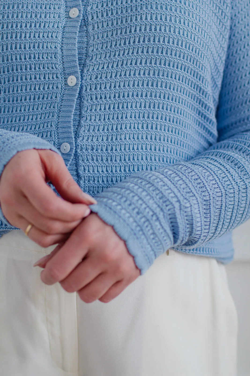 The Yael Cardigan | Soft Blue