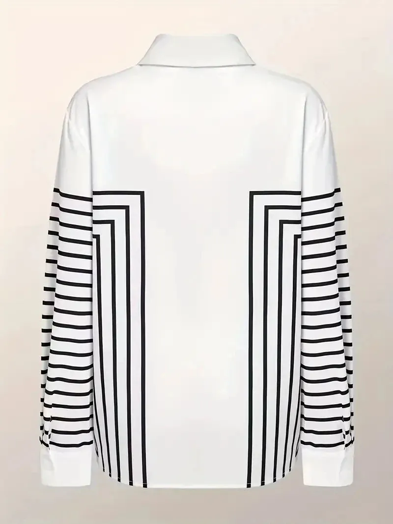 Versatile Striped Shirt for Women - Classic & Comfy