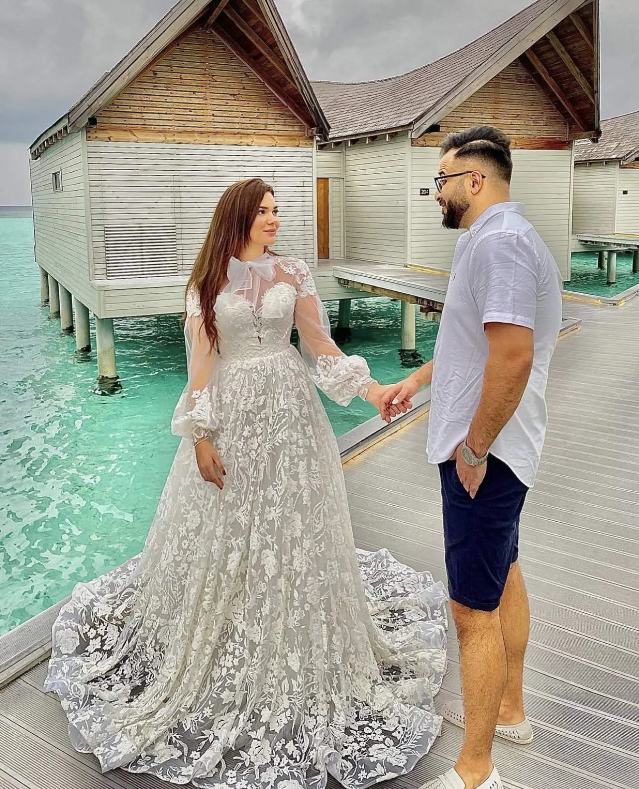 Wedding Dress with Lace A Line