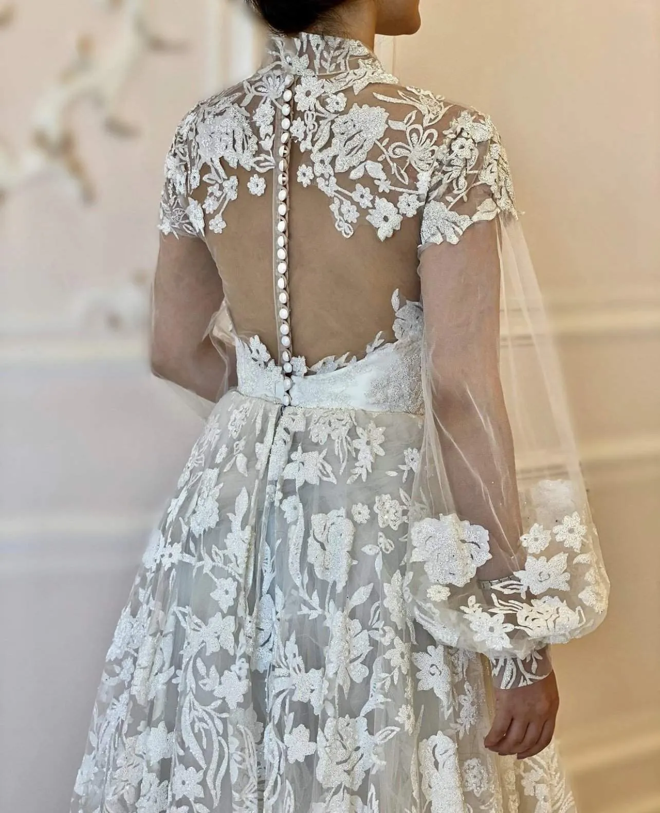 Wedding Dress with Lace A Line