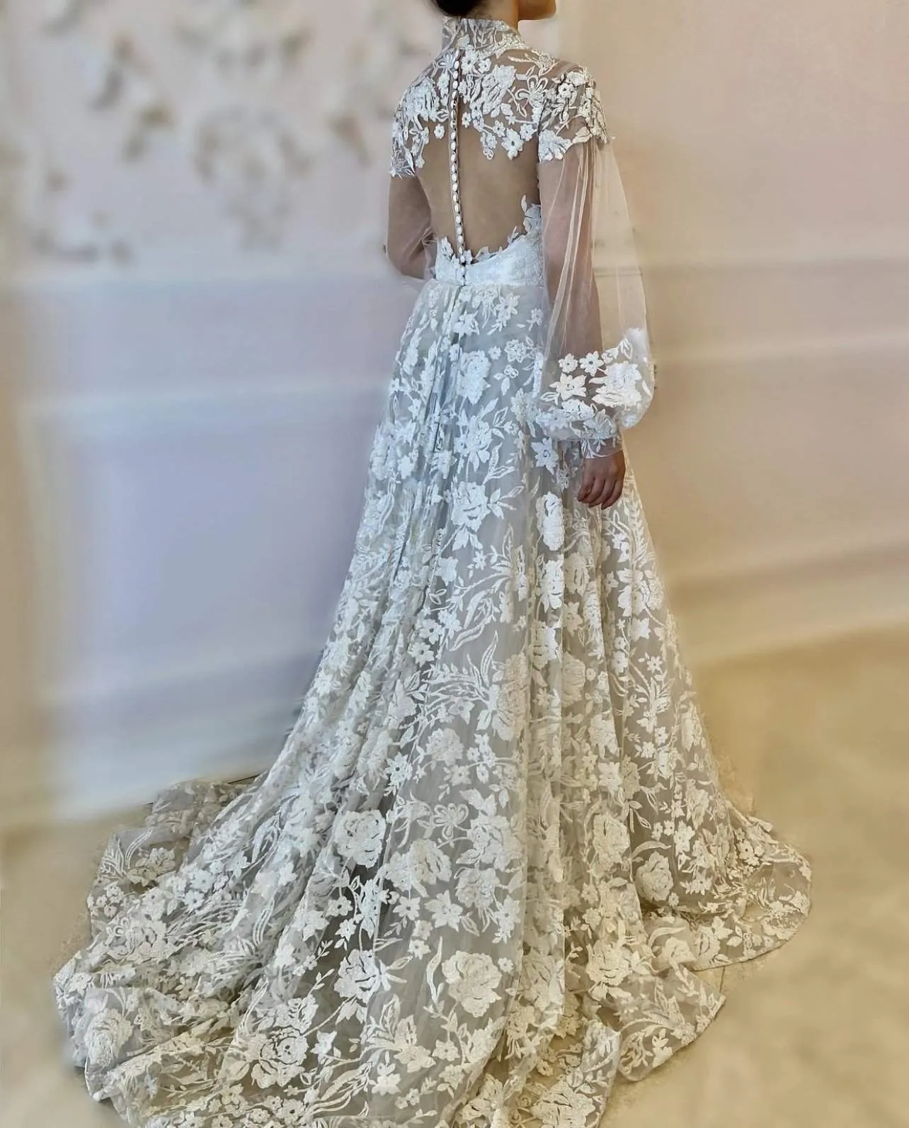 Wedding Dress with Lace A Line