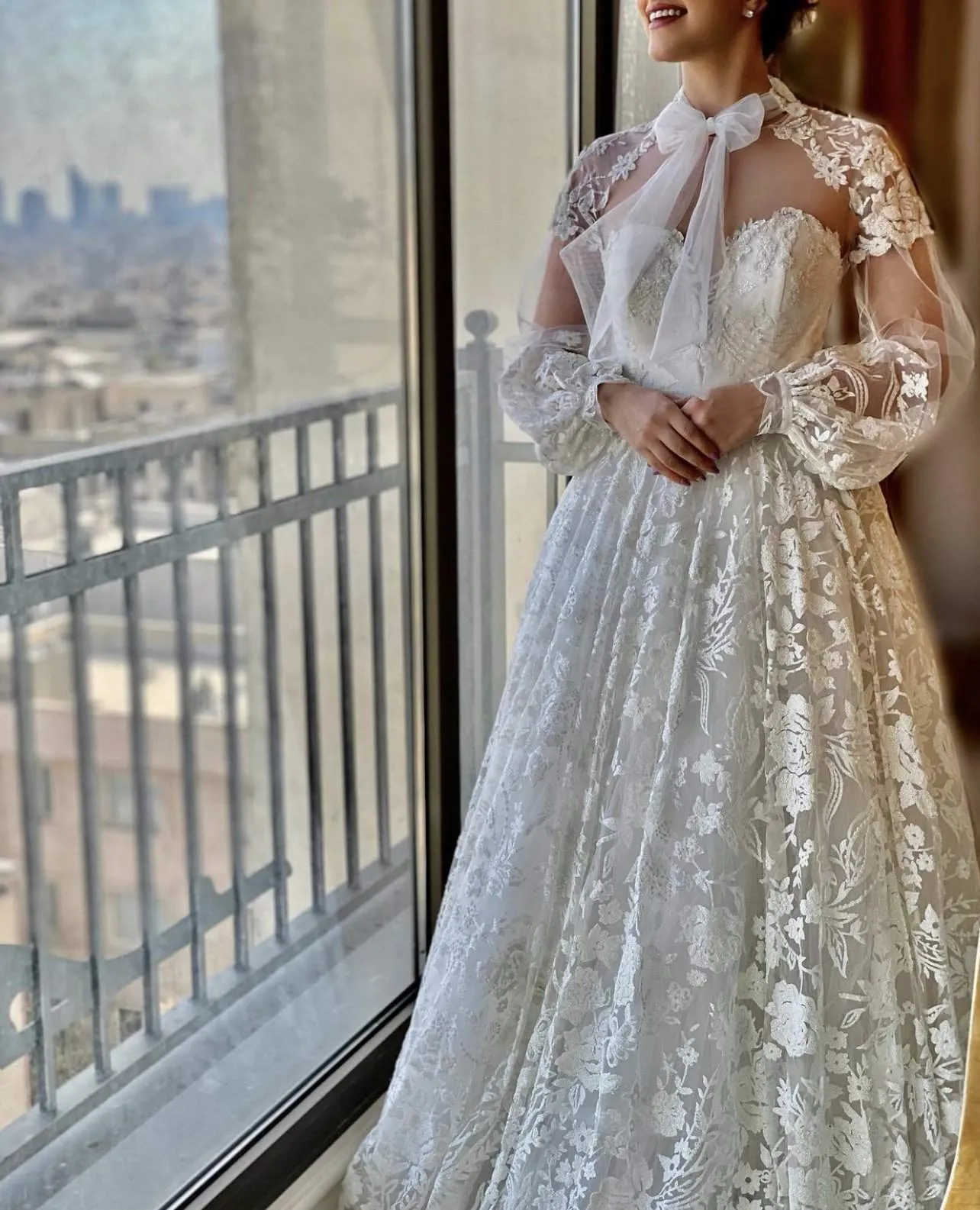 Wedding Dress with Lace A Line