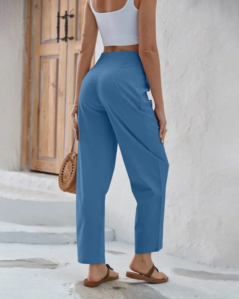 Women's High-Waisted Wide Leg Trousers