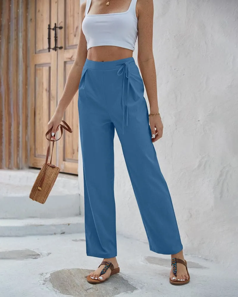 Women's High-Waisted Wide Leg Trousers