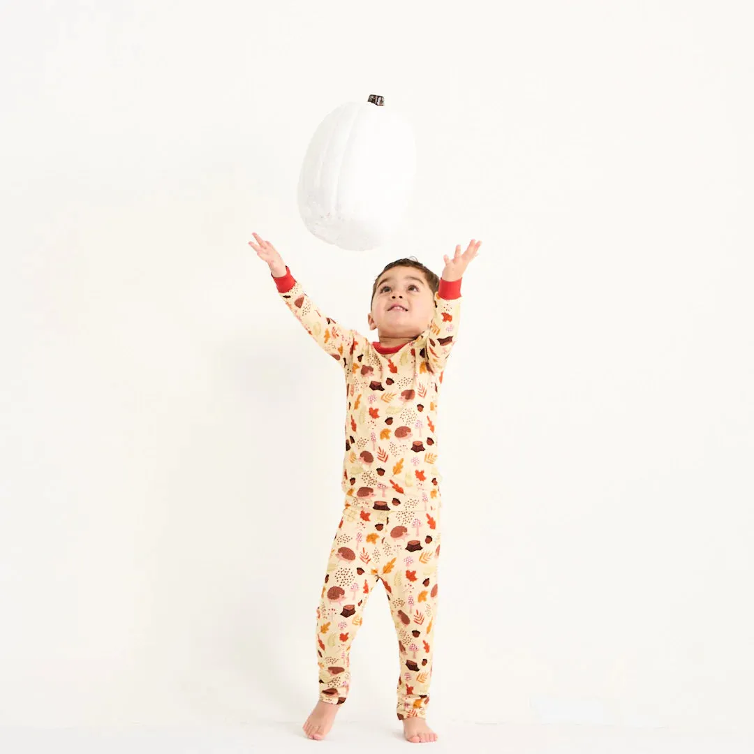Woodland Whimsy Two-Piece Bamboo Kids Pajama Pants Set